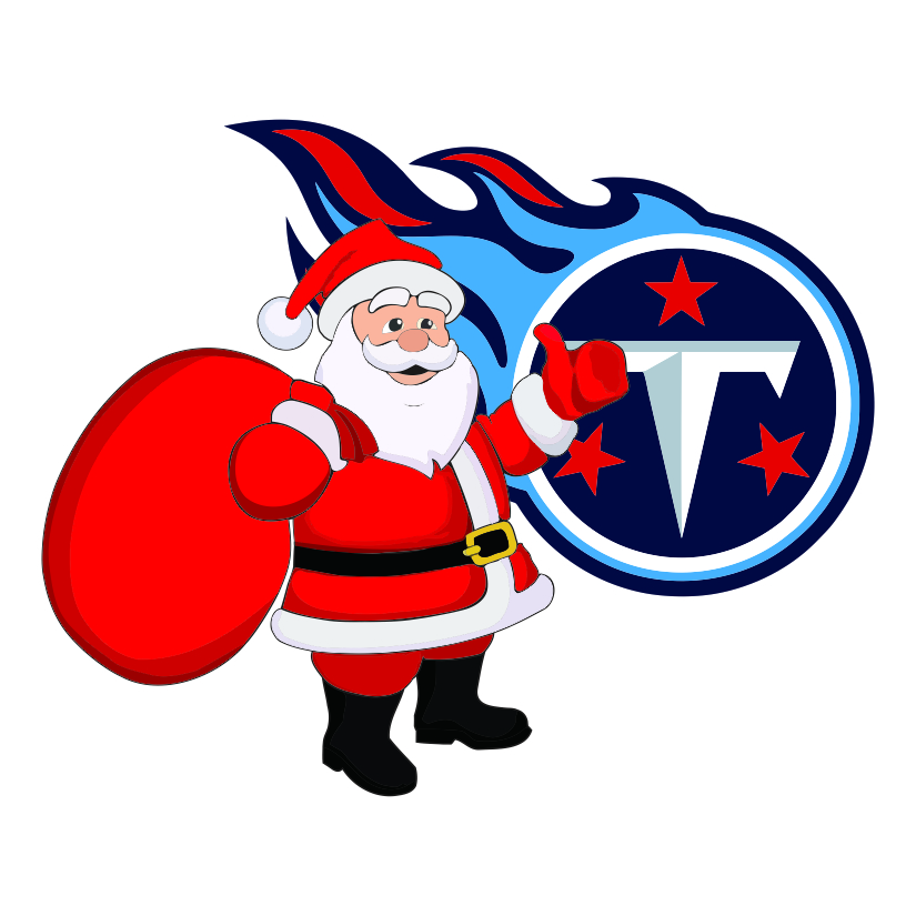 Tennessee Titans Santa Claus Logo iron on paper